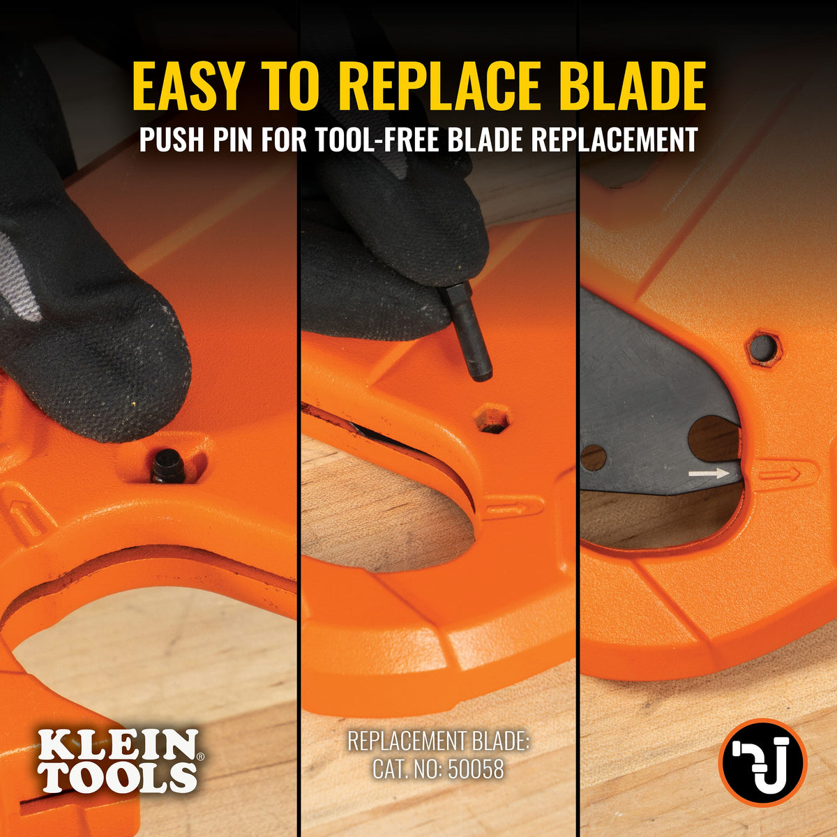 Klein 1-1/4-in. precision ratcheting PVC pipe cutter - view 10
