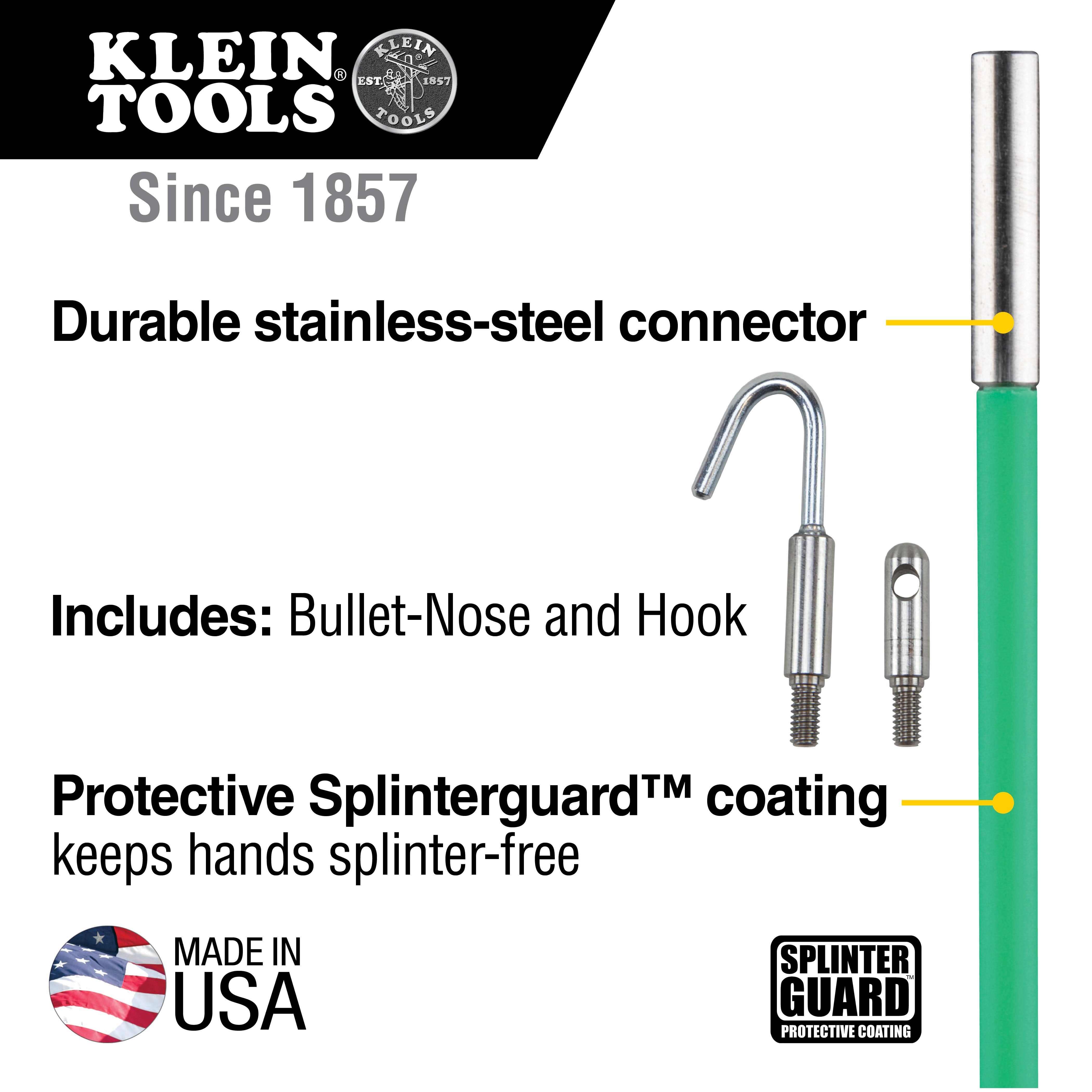 Klein Tools 50051 Hi-Flex Glow Fish Rod, 5-Foot