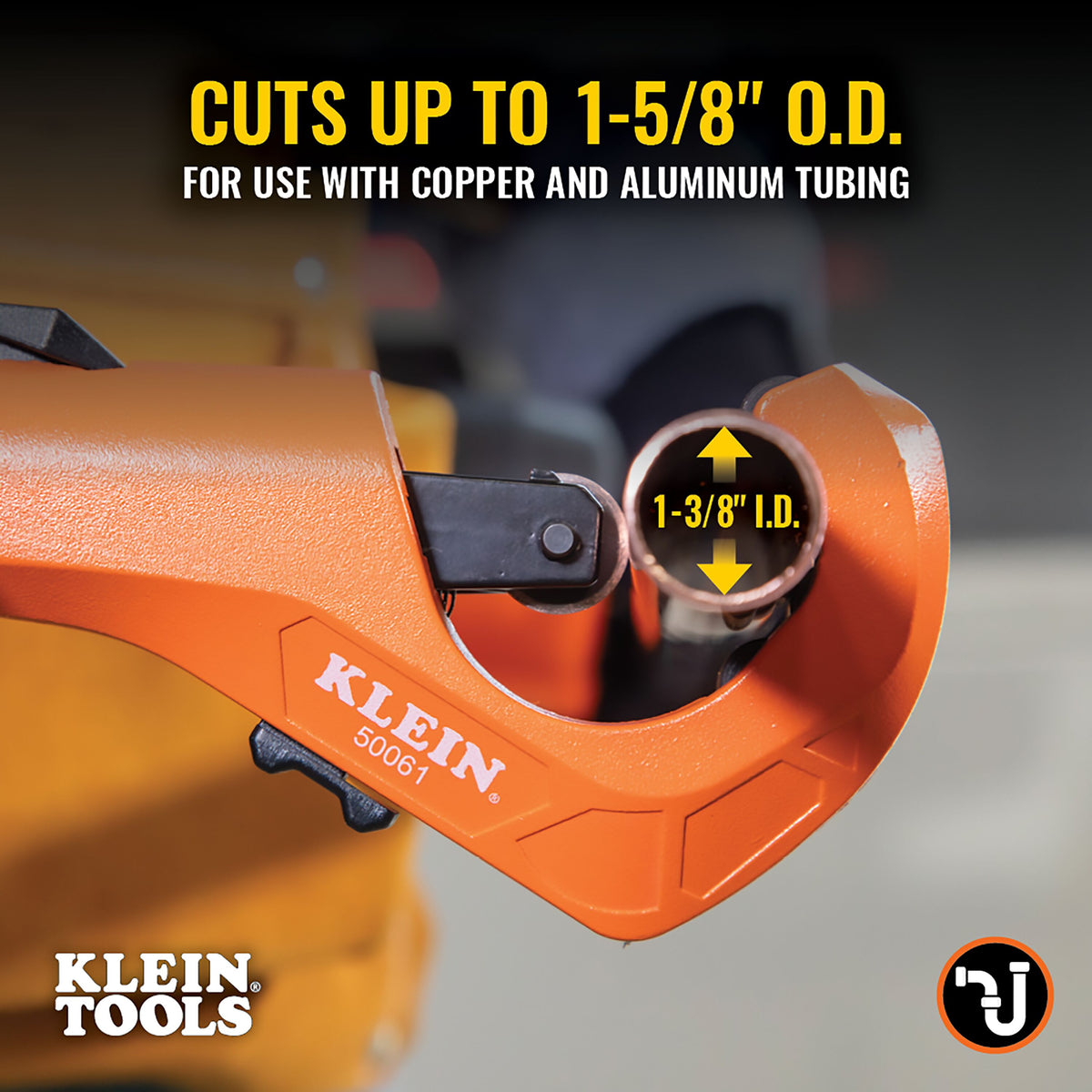 Klein 1-5/8-in. Quick-Adjust Tubing Cutter (50061) feature detail