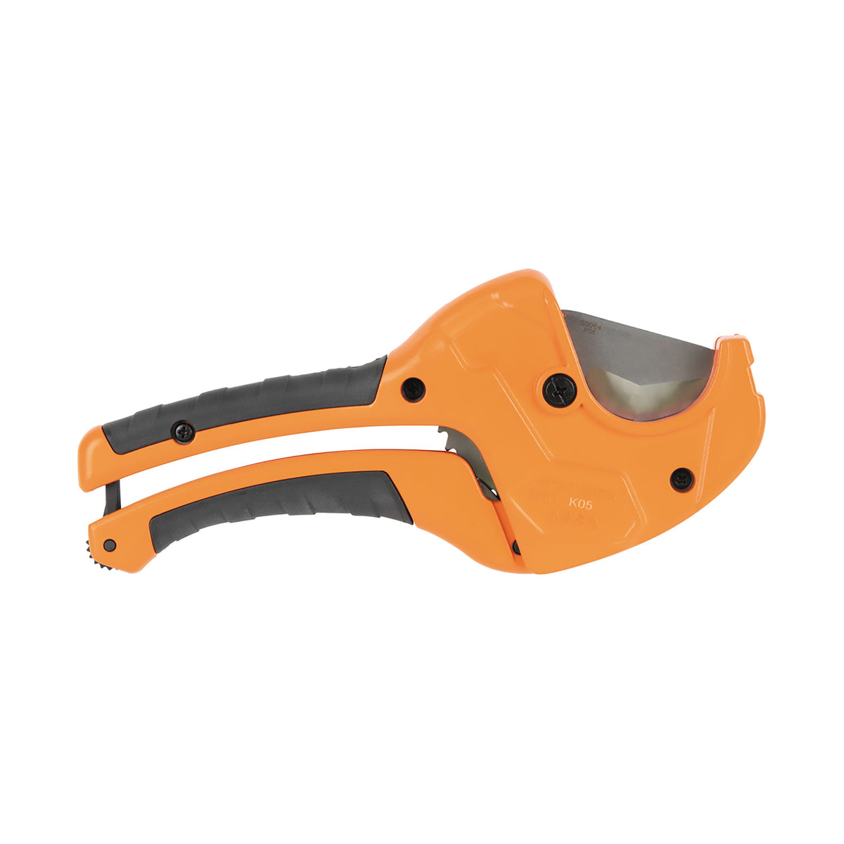Klein 1-1/4-in. Ratcheting PVC Pipe Cutter (50063) closed back view