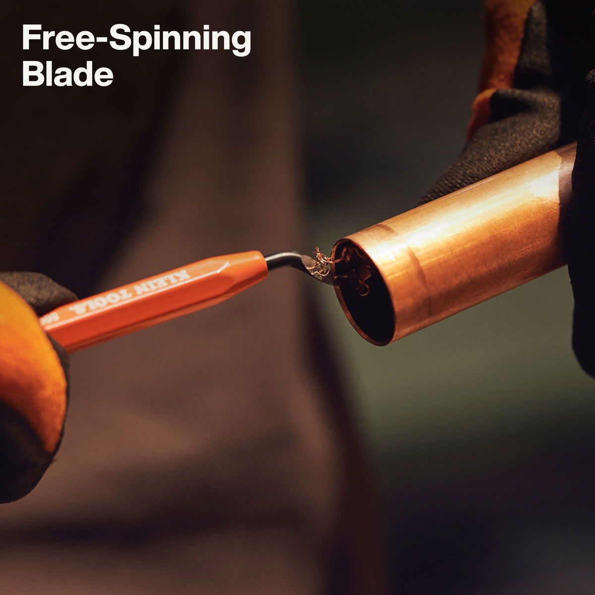 Klein Tools 50074 reaming pen free-spinning blade deburring copper pipe