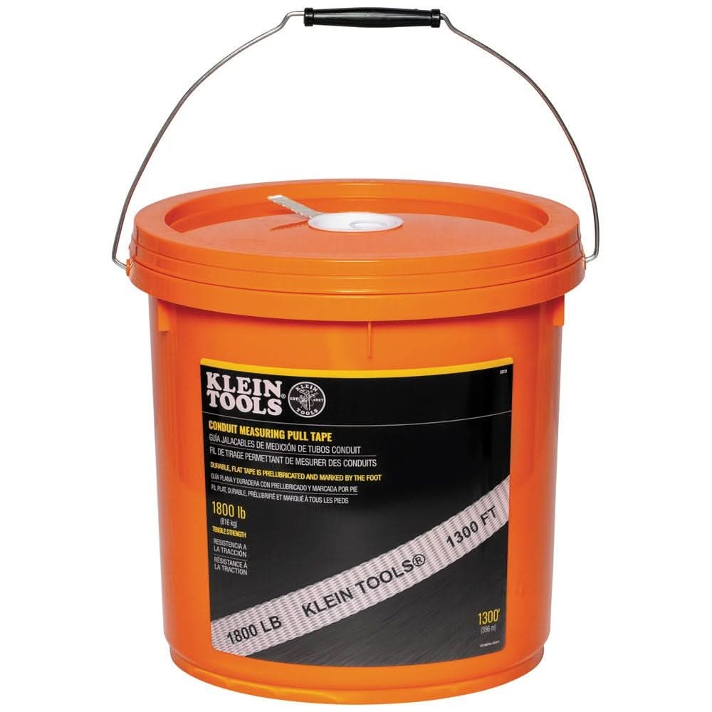 Klein Tools 50131 Conduit Measuring Pull Tape, 1800-Pound x 1300-Foot