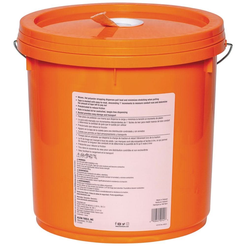 Klein Tools 50141 Conduit Measuring Pull Tape, 2500-Pound x 1000-Foot