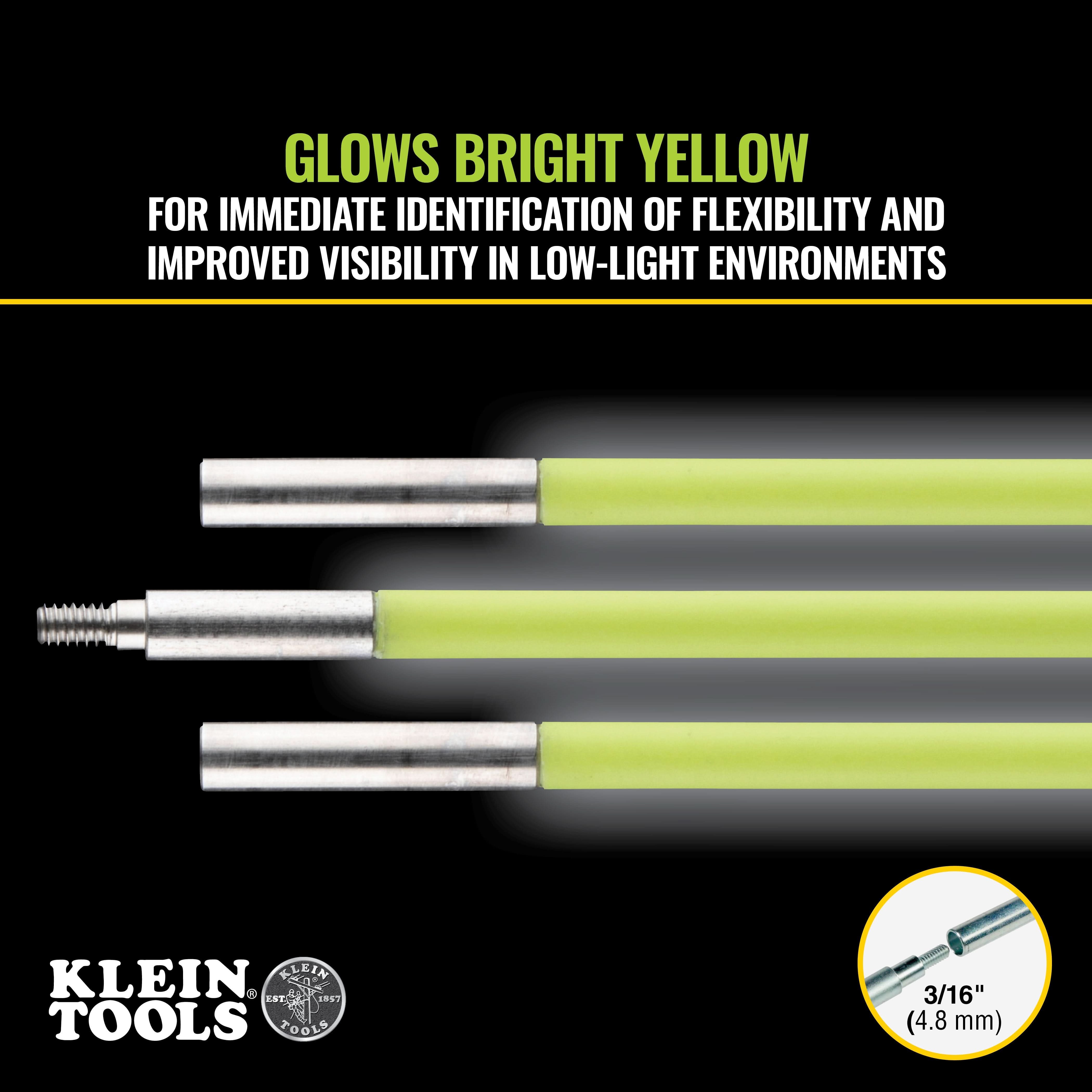 Klein Tools 50152 Mid Flex Glow Rod, 15-Foot