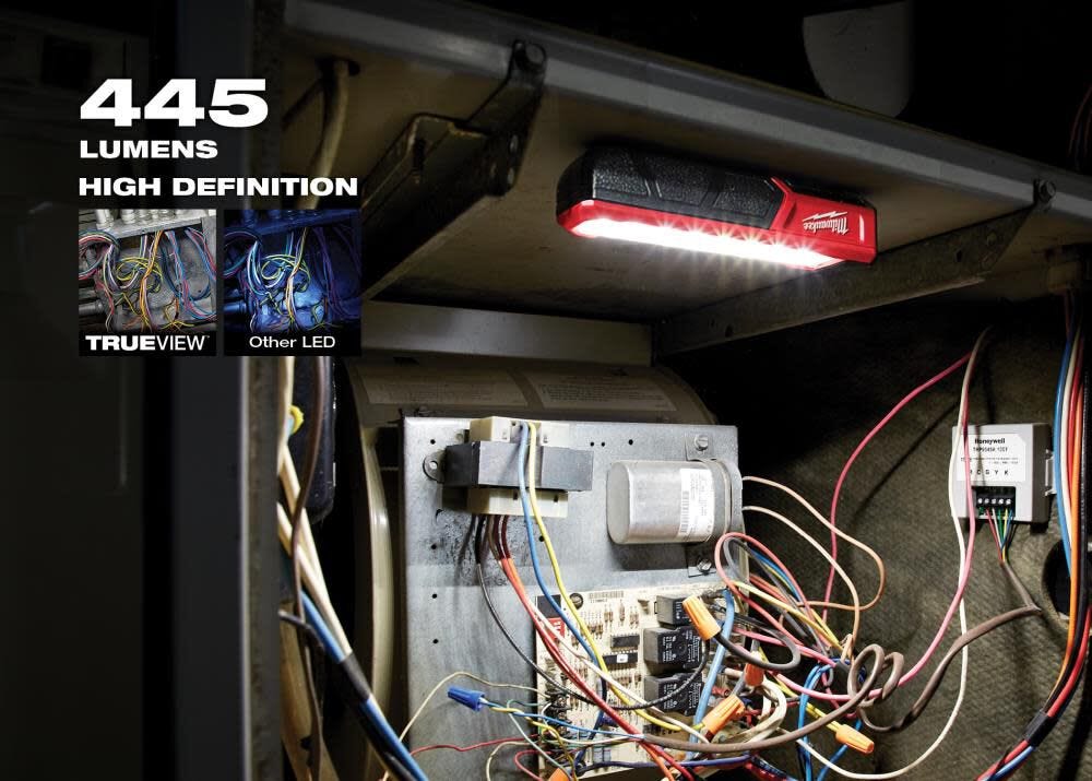 Milwaukee 445 Lumens LED REDLITHIUM USB Rover Pocket Flood Light Kit with Two USB 3.0 Ah Batteries