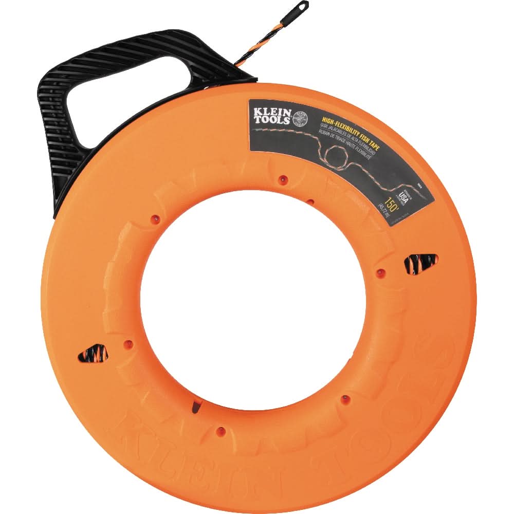 Klein Tools 50376 High Flex Polyester Fish Tape, 150 ft.