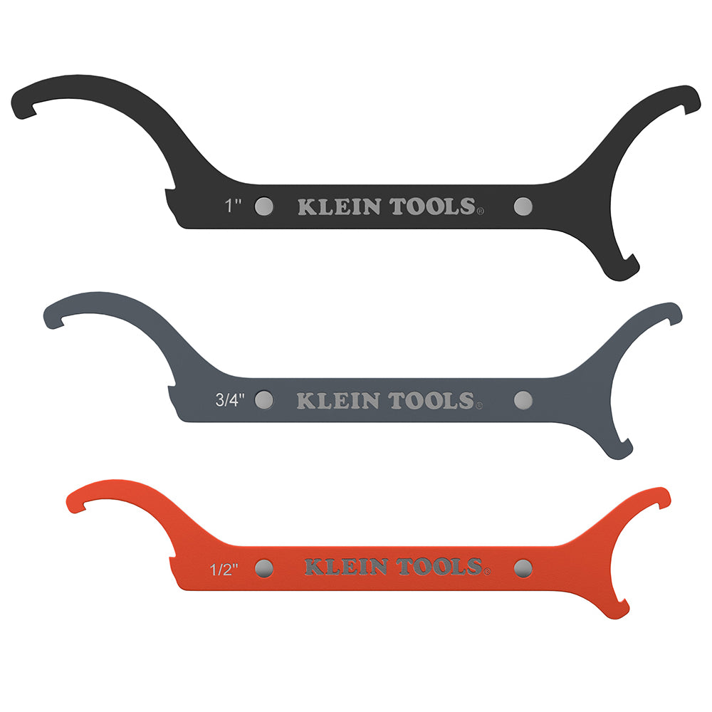 Klein Straight Locknut Wrench Set, 3 Pieces (50901R) alternate view