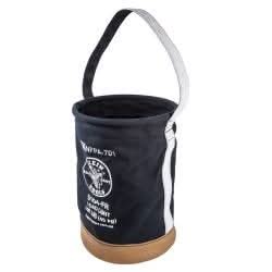 Klein Tools 5104FR Canvas Bucket, Flame-Resistant, 12-Inch