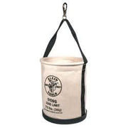 Klein Tools 5109S Canvas Bucket, Straight Wall with Swivel Snap, 12-Inch