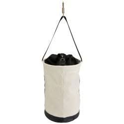 Klein Tools 5114DSC22 Canvas Bucket with Drawstring Close, 22-Inch