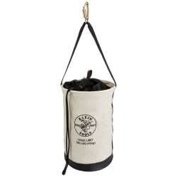 Klein Tools 5114DSC Canvas Bucket with Drawstring Close, 17-Inch