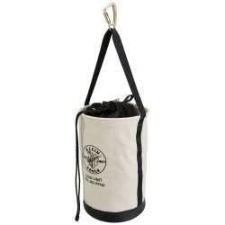 Klein Tools 5114DSC22 Canvas Bucket with Drawstring Close, 22-Inch