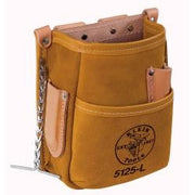 Klein Tools 5125L Pocket Tool Pouch with Tape Thong, Leather