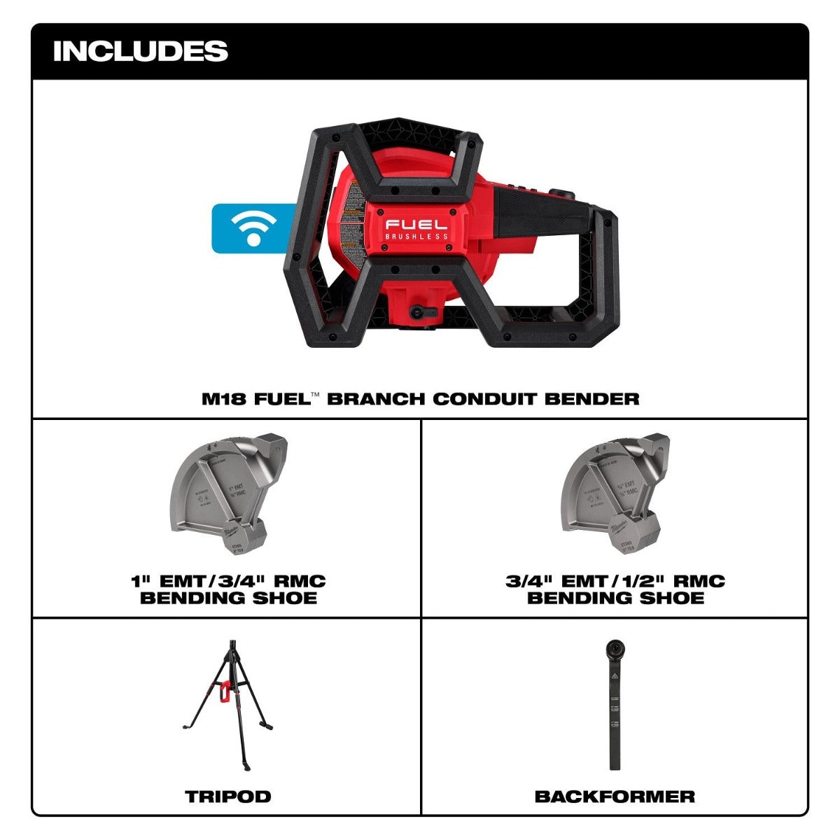 Milwaukee 5150-20 M18 FUEL Branch Conduit Bender w/ Auto-Zero, Tool Only