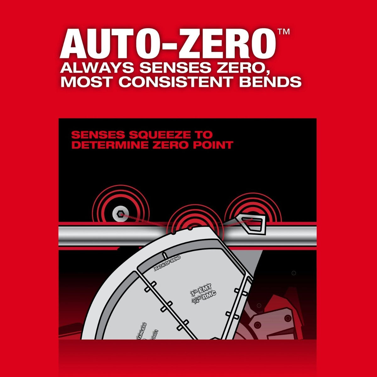 Milwaukee 5150-20 M18 FUEL Branch Conduit Bender w/ Auto-Zero, Tool Only