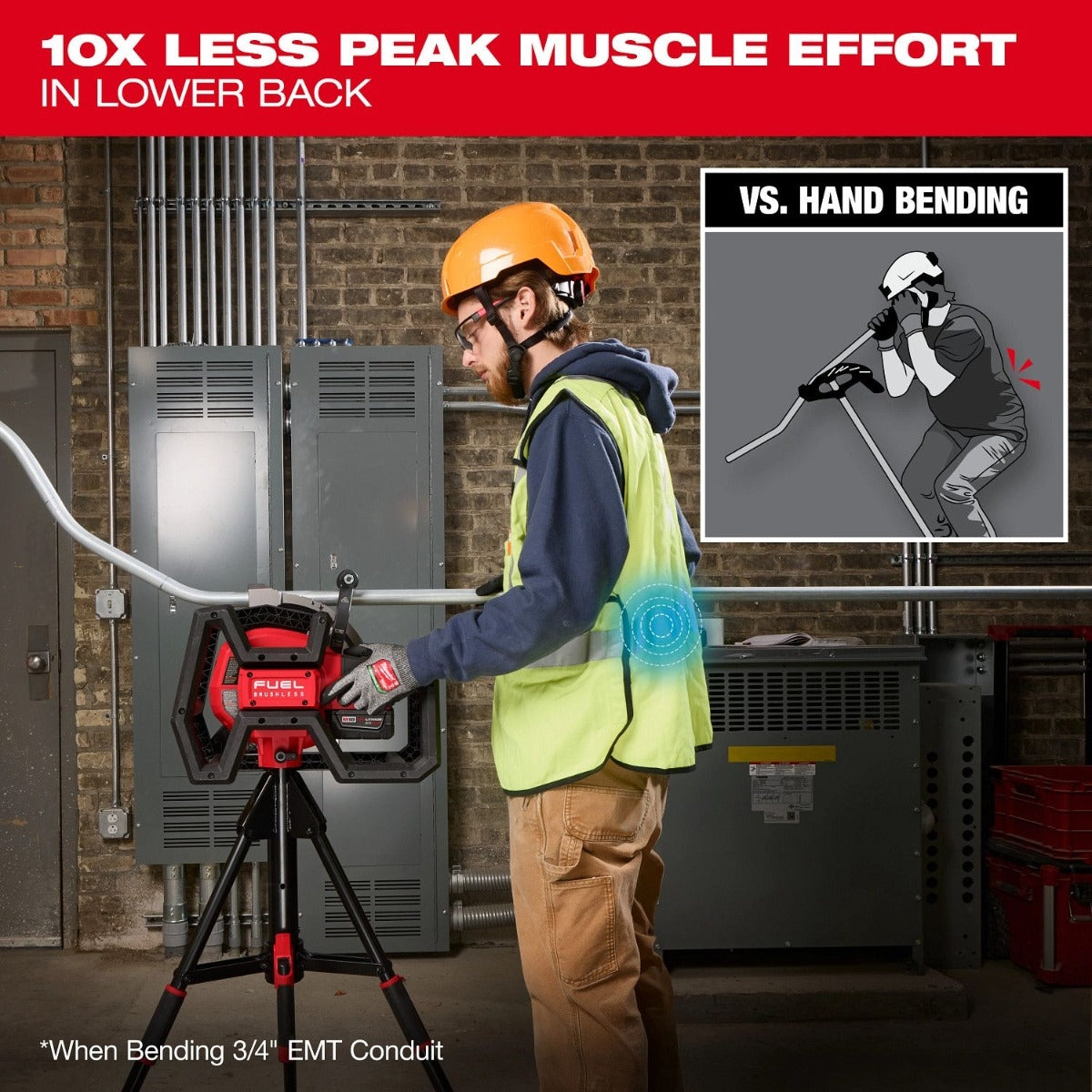 Milwaukee 5150-20 M18 FUEL Branch Conduit Bender w/ Auto-Zero, Tool Only
