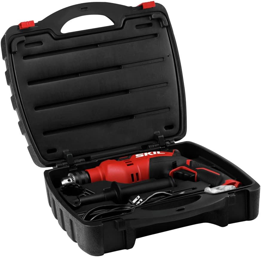 SKIL HD182002 7.5 Amp 1/2 In. Hammer Drill with 100 Piece Bit Set