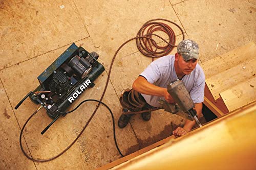 Rolair 5715K17-0003 twin tank electric air compressor view 5