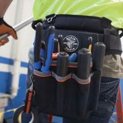 Klein Tools 5241 Tradesman Pro Tool Pouch, 6 Pockets, 10.25 x 6.75 x 10.25-Inch