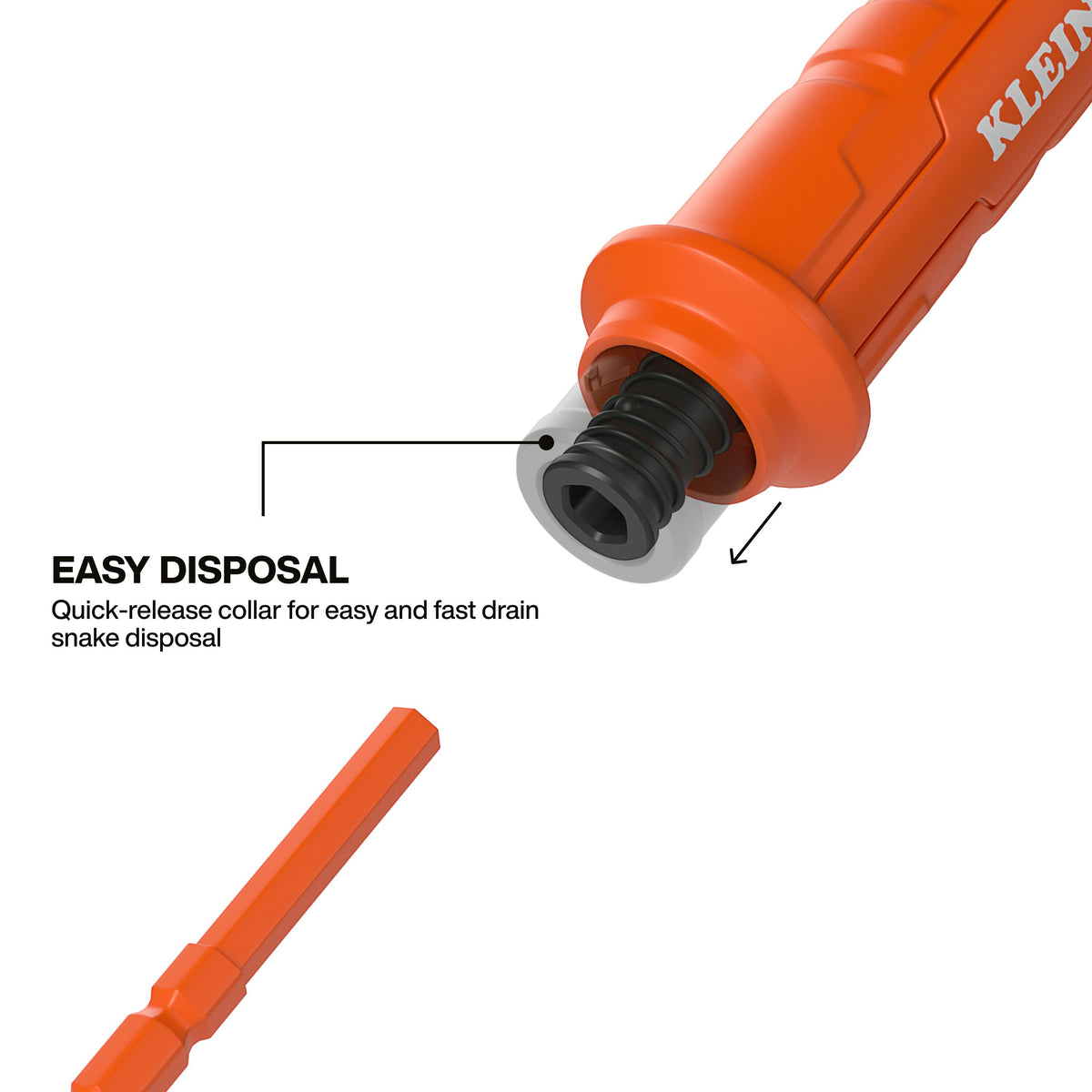 Klein 18-in. Drain Snake Auger, 3-Pack (53020) feature detail