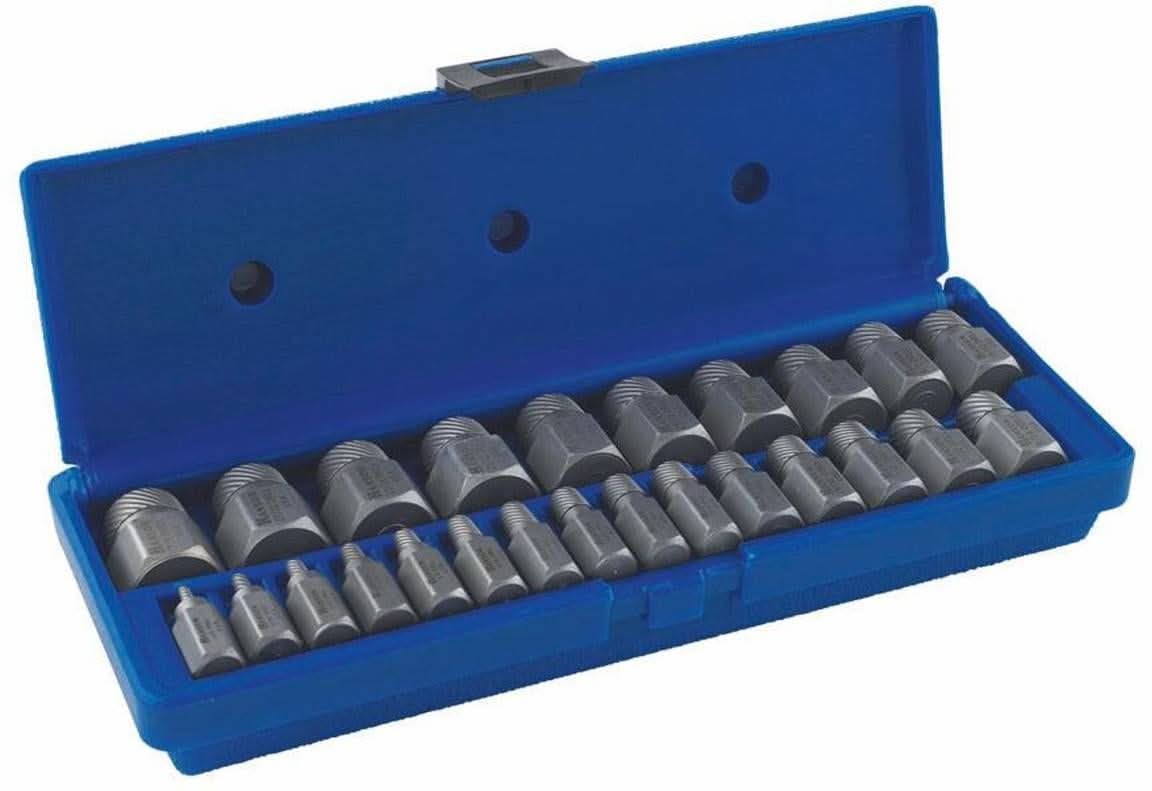 Irwin 53227 HANSON Hex Head Multi-Spline Screw Extractor 25 Piece Set
