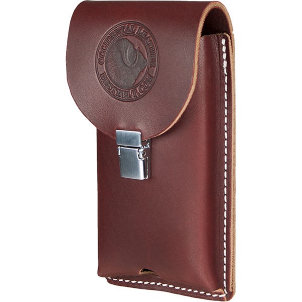 Occidental Leather 5328 Clip-On Leather Phone Holster, Large