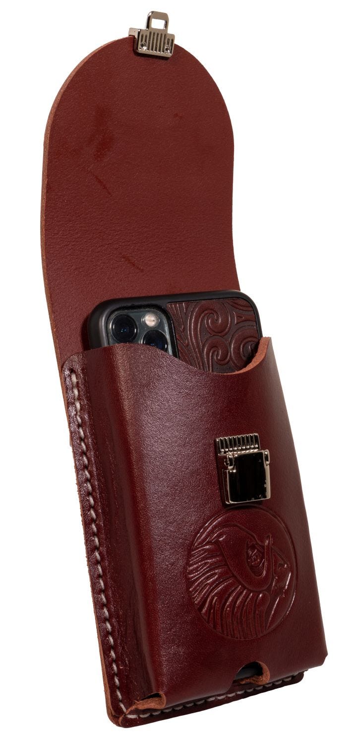 Occidental Leather 5331 Belt Worn XL Leather Phone Holster