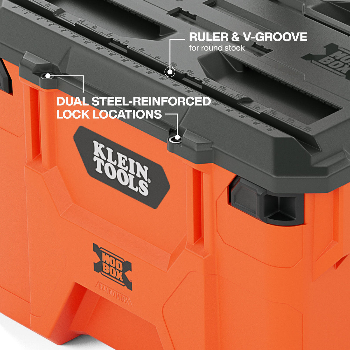 Klein Tools 54100MBX built-in headlamp bracket for hands-free light