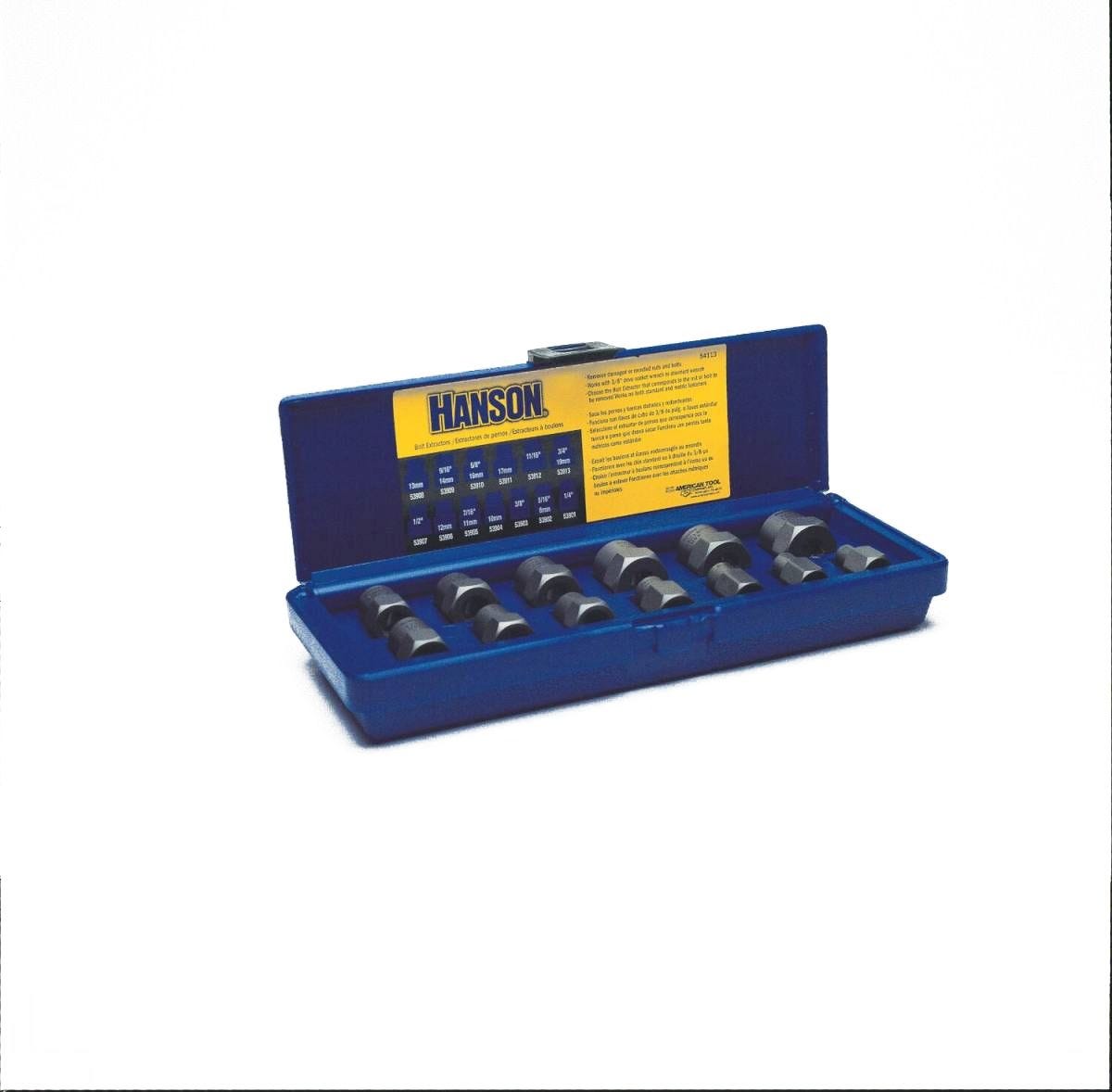 Irwin 54113 HANSON Professional's Industrial Bolt Extractor 13 Piece Set