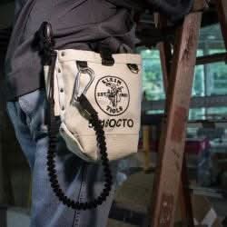 Klein Tools 5416OCTO Tool Bag, Bull-Pin and Bolt Pouch, Loop Connect, 5 x 5 x 9-Inch