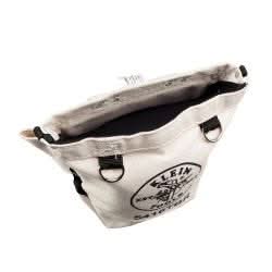 Klein Tools 5416TBR Tool Pouch, Bolt Retention Pouch, Canvas, Tunnel Connect, 5x10x9-Inch
