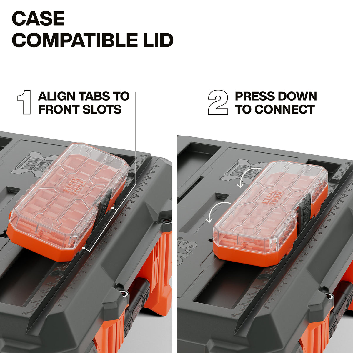 Klein Tools 54300MBX MODbox small toolbox MODbox system feature detail