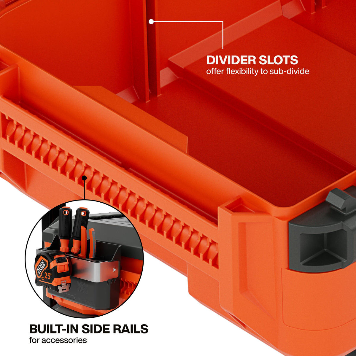 Klein Tools 54300MBX IP65-rated impact-resistant polymer small toolbox