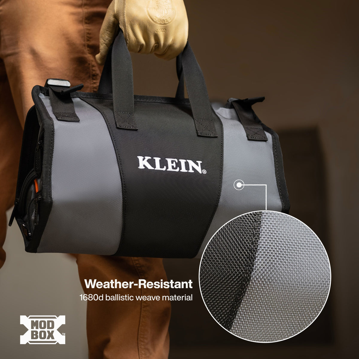 Klein Tools 54309MB MODbox pouch double-layered 1680d material for jobsite durability