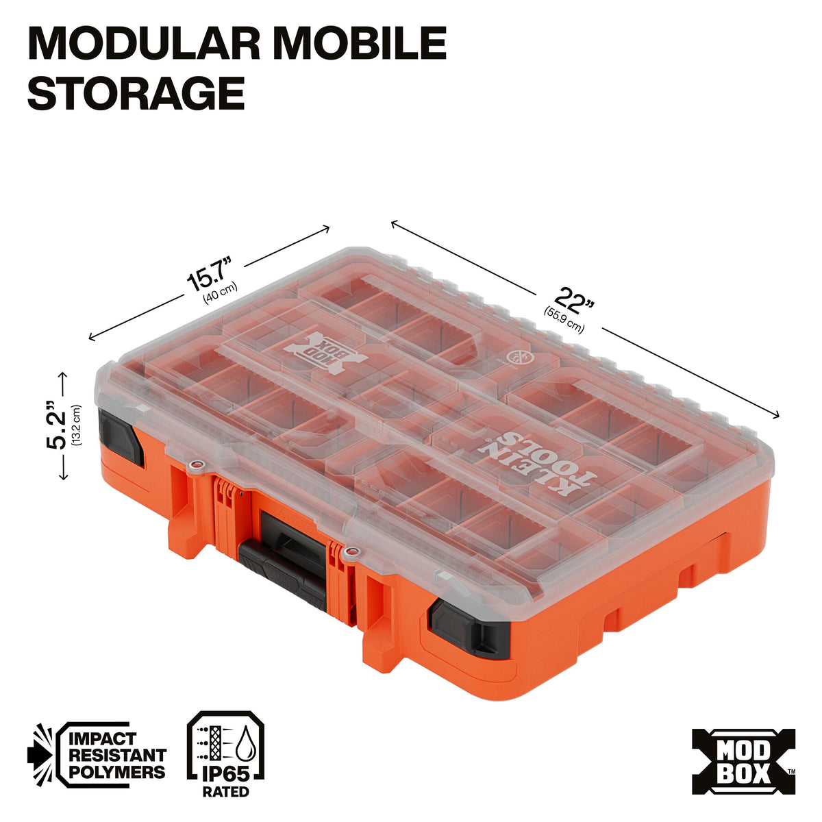 Klein Tools 54400MBX nine removable bins organizing small parts