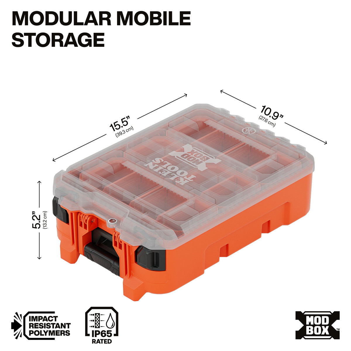 Klein Tools 54500MBX four removable storage bins for wire nuts and fasteners
