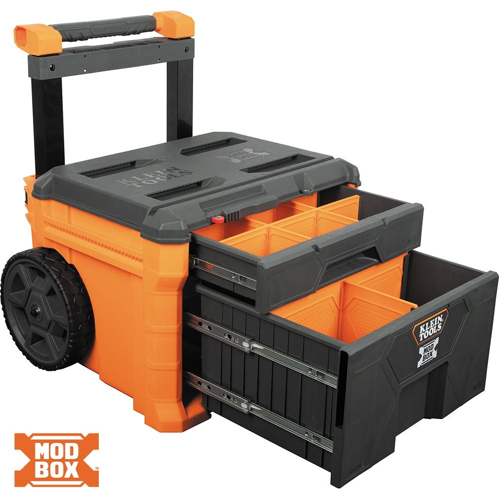 Klein 54801MB MODbox Two-Drawer Rolling Tool Box