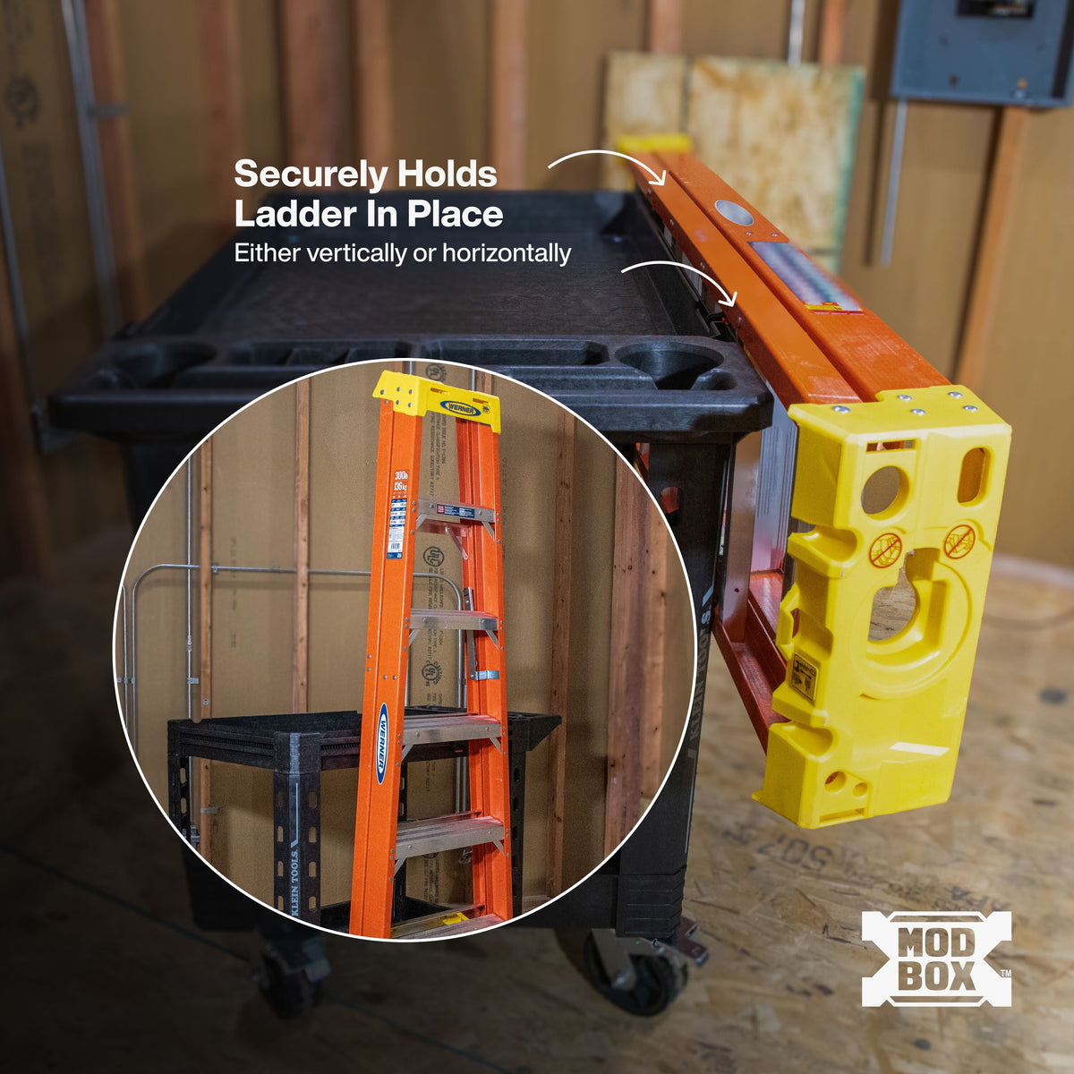 Klein MODbox Utility Cart Ladder Holder - view 3