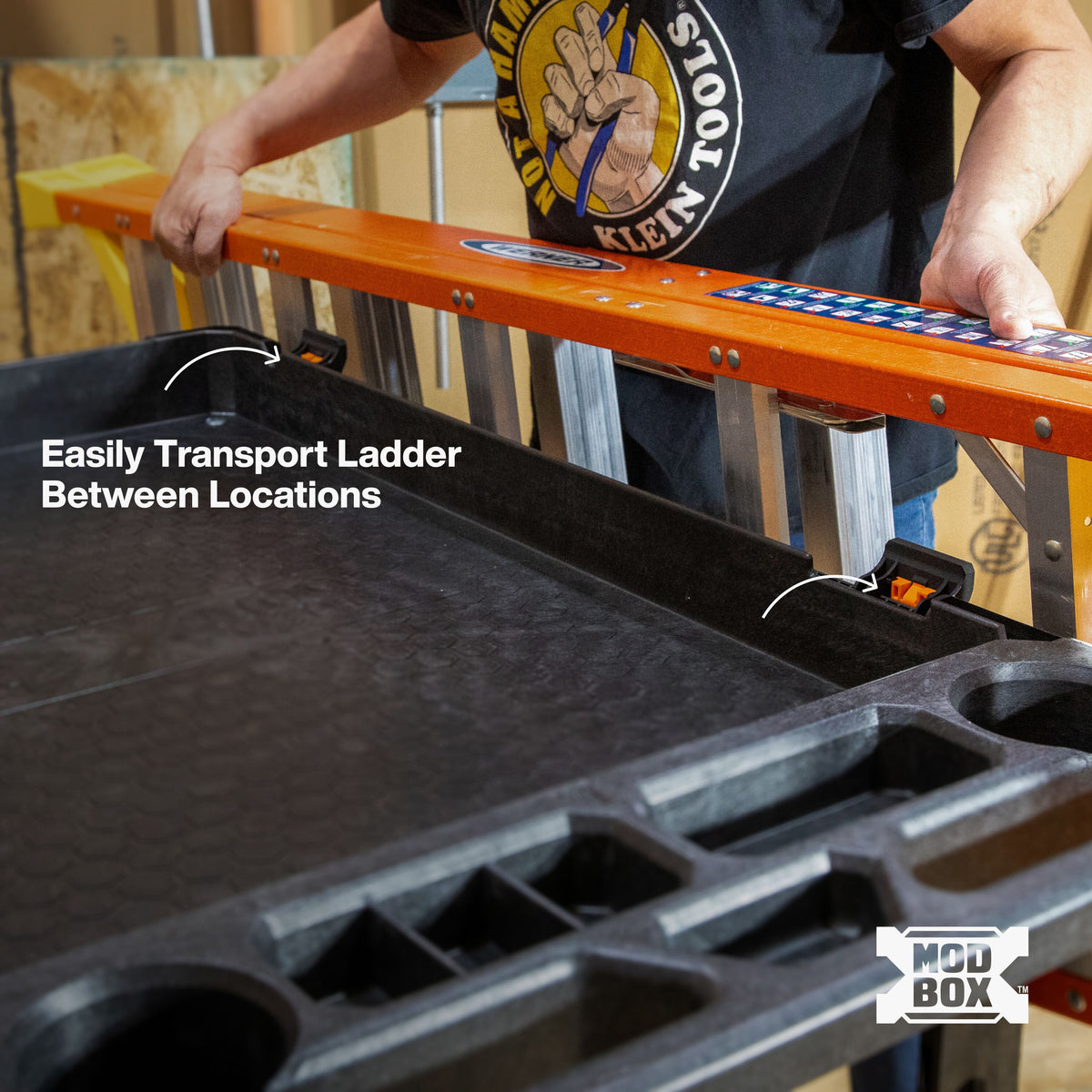 Klein MODbox Utility Cart Ladder Holder - view 4