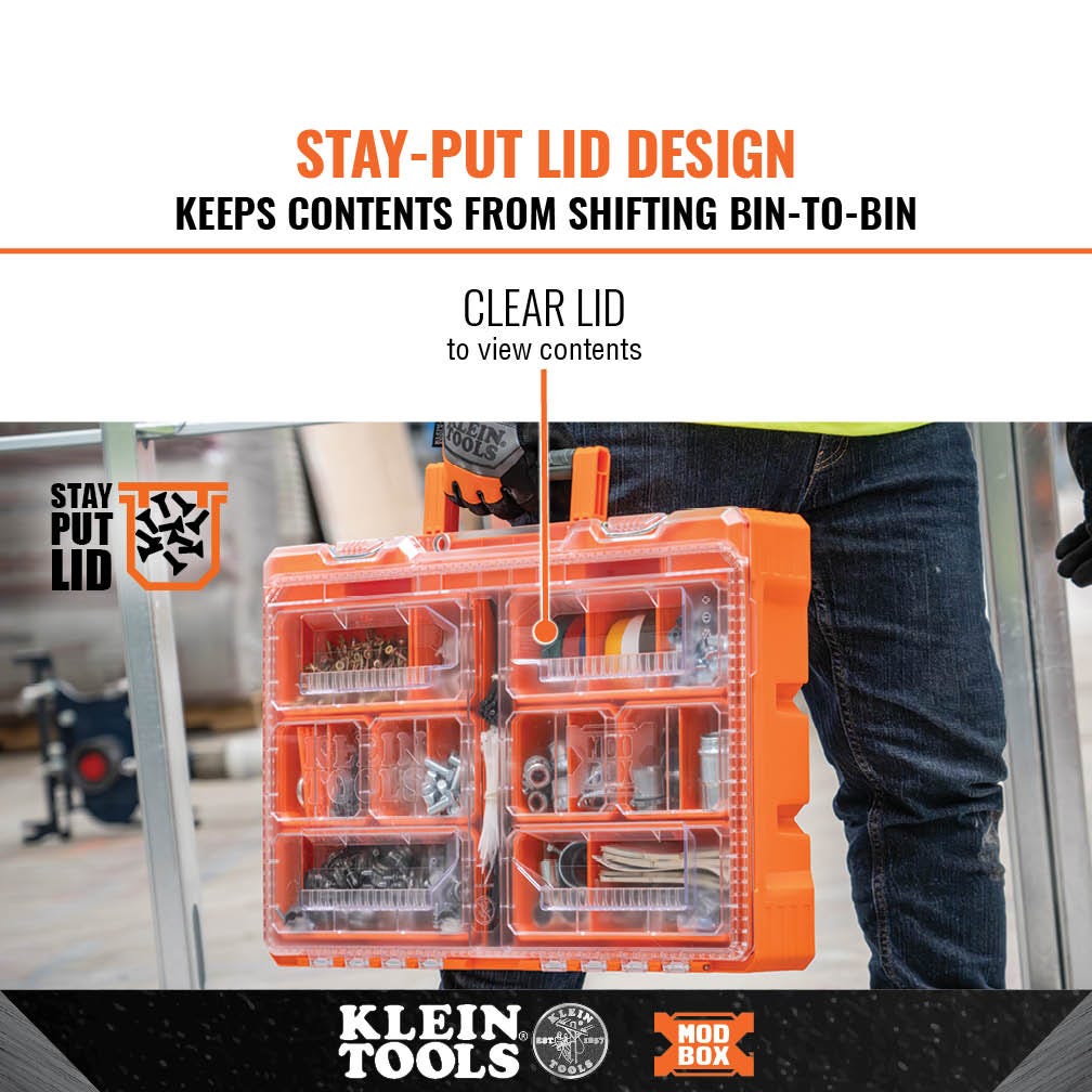 Klein Tools 54806MB MODbox Tall Component Box, Full Width