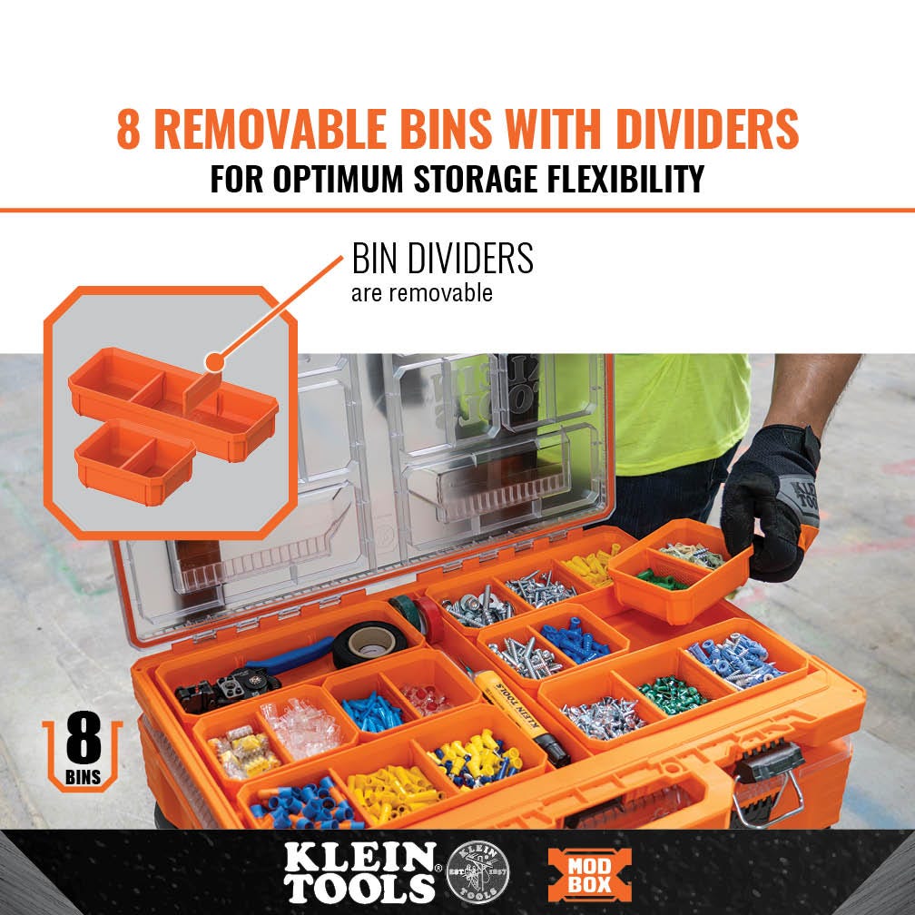 Klein Tools 54807MB MODbox Short Component Box, Full Width