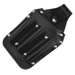 Klein Tools 5481 Tool Pouch, Leather Pocket Tool Organizer, 6-Pockets, 5.75x2.5x10-Inch