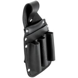 Klein Tools 5481 Tool Pouch, Leather Pocket Tool Organizer, 6-Pockets, 5.75x2.5x10-Inch