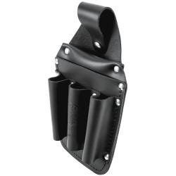 Klein Tools 5481 Tool Pouch, Leather Pocket Tool Organizer, 6-Pockets, 5.75x2.5x10-Inch
