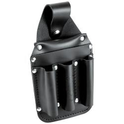 Klein Tools 5481 Tool Pouch, Leather Pocket Tool Organizer, 6-Pockets, 5.75x2.5x10-Inch