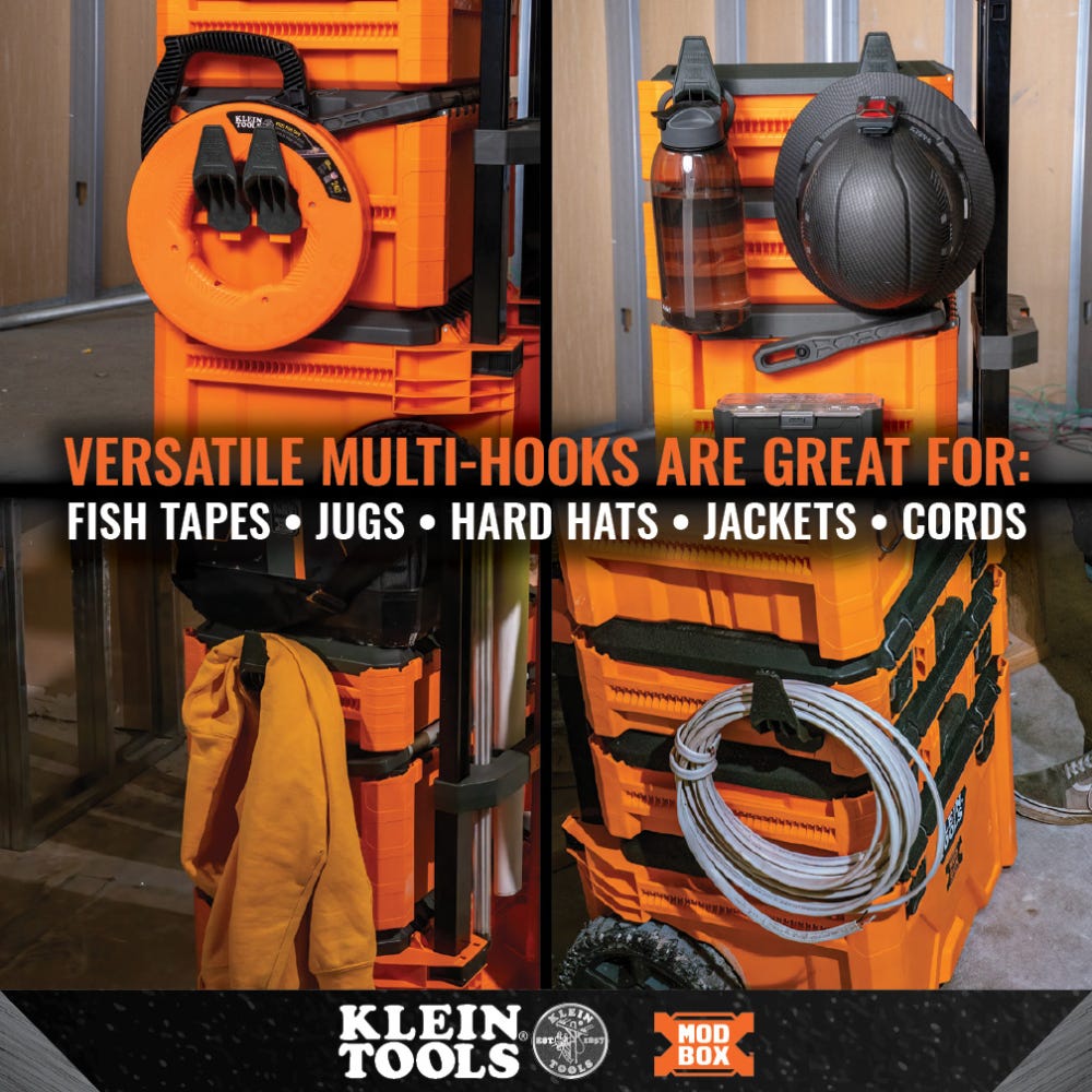 Klein Tools 54816MB MODbox Multi-Hook Rail Attachment