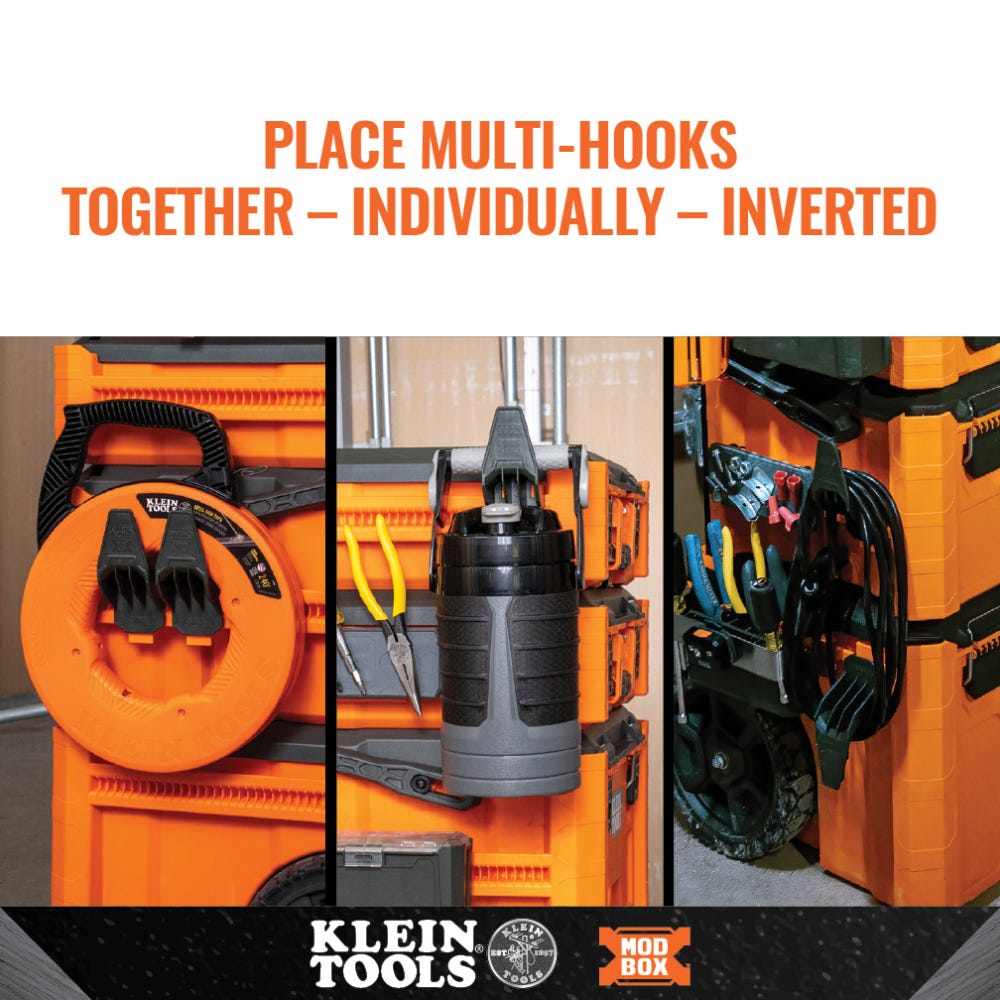 Klein Tools 54816MB MODbox Multi-Hook Rail Attachment