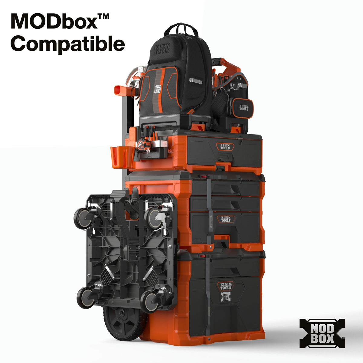 Klein Tools 54828MB MODbox caster dolly 4" wheels