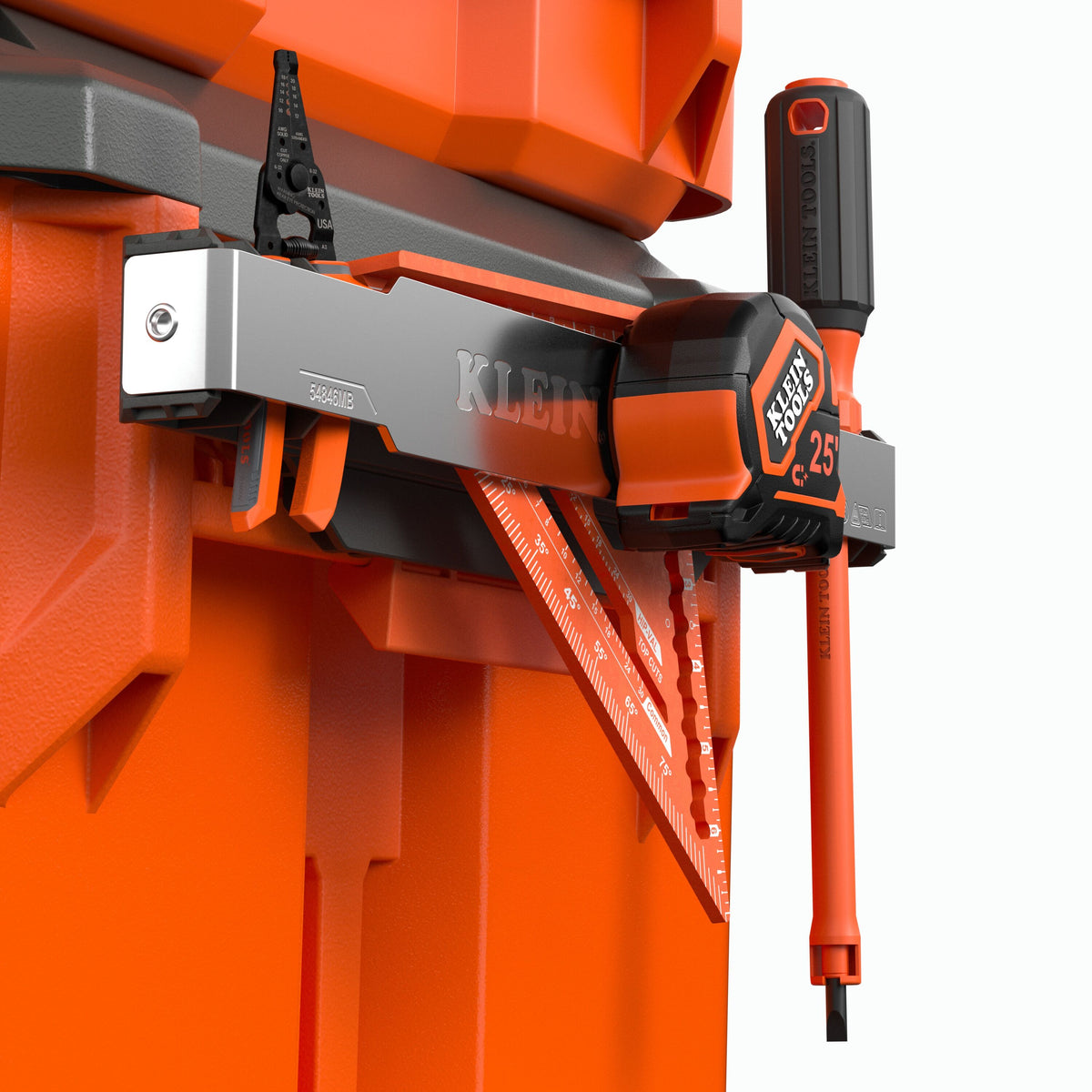 Klein Tools 54846MB MODbox compact tool carrier attachment side view