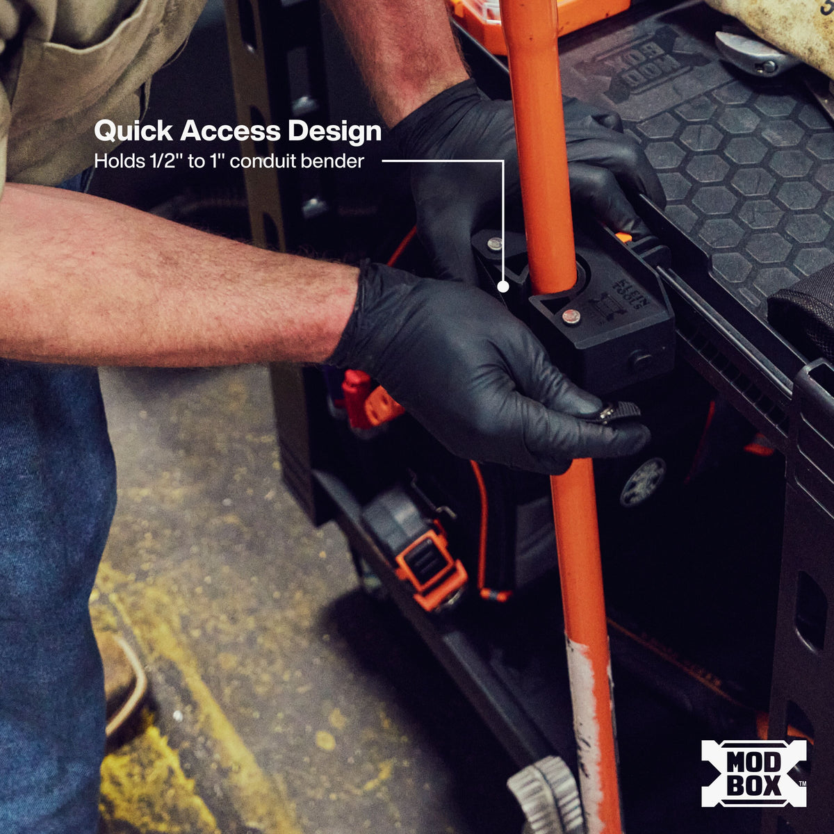 Klein MODbox conduit bender holder nylon strap detail